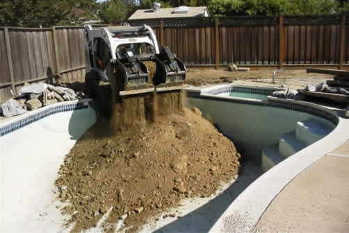 Our last option is completely removing the swimming pool however in most cases we advise the modular tank system as complete removal can be costly and time consuming especially for concrete pools due to the large amount of reo bar and dumping costs.
